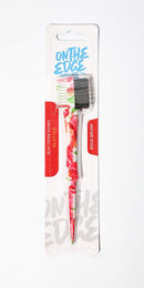 On The Edge Baby Hair Edge Brush for Black Hair – Gentle Edge Control - Double Sided Baby Hair Edge Control Brush (Floral)) ON THE EDGE BABY HAIR