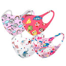 Kid's Face Washable and Reusable Protective Gear Bandanas Unicorn Kitty Animal Themed (Girl-4set) INSTALASHES