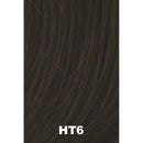 Natural Tone Hair Wrap HT6 Dark Brown - Christie Brinkley 6" Overall Length Heat Friendly Textured Hairpiece Fun Bun Chignon Hair2wear