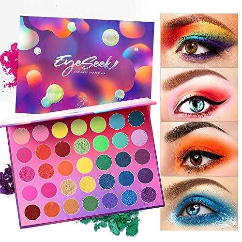 EYESEEK Colorful Eyeshadow Palette High Pigmented Makeup Palette Matte And Shimmer Glitter Eyeshadow Waterproof Long Lasting Eye Shadow Palette EYESEEK