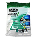 Schick Exacta2 Sensitive Disposable Razor, 10 Count (1Pack) Schick