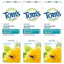 Tom's of Maine Natural Fluoride-Free SLS-Free Botanically Bright Toothpaste, Peppermint, 4.7 oz. 3-Pack (Packaging May Vary) Tom's of Maine