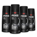 AXE Dual Action Body Spray Deodorant for Long Lasting Odor Protection Black Frozen Pear and Cedarwood Mens Deodorant Formulated Without Aluminum 4.0 oz 4 Count AXE