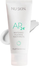 Nu Skin AP 24 Whitening Fluoride Toothpaste | AP 24 Blend | Vanilla Mint Flavor | Brightens Teeth | Removes Surface Stains | Prevents Dental Cavities & Plaque | Enamel-Safe | 4 oz | 1 Pack Infinity Warehouse