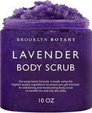 Brooklyn Botany Lavender Body Scrub - Moisturizing and Exfoliating Body, Face, Hand, Foot Scrub - Fights Stretch Marks, Fine Lines, Wrinkles - Great Gifts for Women & Men - 10.5 oz Brooklyn Botany