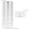 Beauticom 10G/10ML Round Stackable Transparent Plastic Makeup Lotion Cream Cosmetic Ointment Jars with Screw Cap Lid (1 Column (6 Pieces)) Beauticom