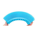 DNC Exfoliating Silicone Body Scrubber Shower Bath Body Brush Easy to Clean, Lathers Well, Eco Friendly, Long Lasting (Blue DNC