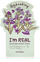 TONYMOLY I'm Real Lavender Hydrating Mask Sheet, Pack of 1 TONYMOLY