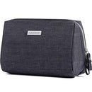 Large Makeup Bag Zipper Pouch Travel Cosmetic Organizer for Women and Girls (Large, Dark Grey) Narwey