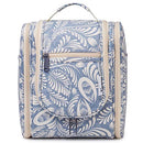 Hanging Travel Toiletry Bag Cosmetic Make up Organizer for Women and Men (Medium, Blue Leaf) Narwey