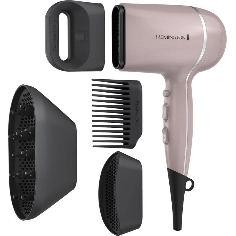 Remington Pro Wet2style Hair Dryer, With Ionic & Ceramic Drying Technology, Mauve, 1875 Watts of Drying Power Infinity Warehouse