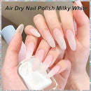 Jelly Milky White Nail Polish, Quick Dry, Fingernail Polish No UV Needed, Sheer Nail Polish for Women and Girls Infinity Warehouse