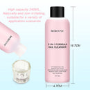 Morovan 2 in 1 Formula(Poly Nail Extension Gel Slip Solution+Professional Nail Cleanser) 8oz Nail Polish Remover 240ml Lint-free Liquid Slip Solution Morovan Store