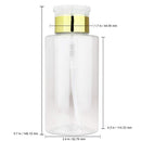 PANA Brand Liquid Push Down Pump Dispenser Empty Bottle with Flip Top Cap (10 Ounce - 1 Bottle, Gold) PANA