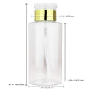PANA Brand Liquid Push Down Pump Dispenser Empty Bottle with Flip Top Cap (10 Ounce - 1 Bottle, Gold) PANA