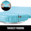 Gorilla Grip Comfort Slip Resistant Large Thick Soft Waterproof Relaxing Spa Bath Pillow, Fits Curved or Straight Back Tubs, Cushion Support Head and Neck in Tub, Bathtub Accessory, 2 Panel, Spa Blue Gorilla Grip