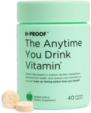 H-PROOF The Anytime You Drink Vitamin, Liver Health & Immunity Support with Electrolytes, Milk Thistle, and Vitamins B & C - 40 Chewable Tablets (20 Servings), Vegan, Black Cherry Infinity Warehouse