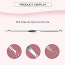 NIUTA Blackhead Remover Comedone Extractor Acne Needle Nose Facial Cleaning Tool Kit, Silver, 1 Count (Pack of 4) NIUTA