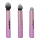 Real Techniques Custom Slide Makeup Brush Cheek Kit For Blush, Bronzer, and Highligher, 3 Settings for Sheer, Medium, or Focused Application Real Techniques