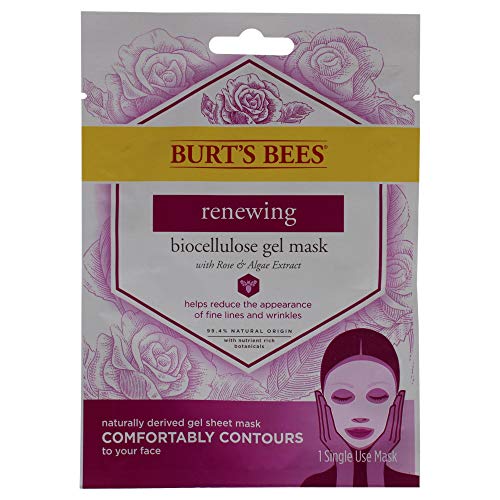 Burt's Bees Renewing Biocellulose Gel Face Mask, Rose Burt's Bees