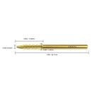 Premium PANA 3/32" Cuticle Clean Nail Carbide Bit for Professional, Nail Salon, Nail Trimmer, Under Nail Cleaner, Electric Drill Machine, Manicure Tools (Gold-UNC, Extra Fine) PANA