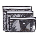 Bumkins TSA Approved Toiletry Bag, Travel Bag, Quart Zip Pouch, Clear Sided, PVC-Free, Vinyl-Free, Set of 3 – Disney Mickey Mouse Icon Bumkins