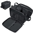 BALEINE Toiletry Bag for Men, Large Travel Toiletries Bags with Water-Resistance Compartment, PU Leather Dopp Kit (Medium, Black) BALEINE