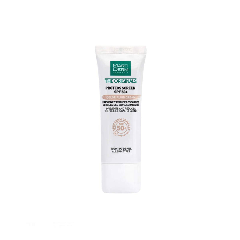 Martiderm Proteos Screen Spf 50+ Facial Cream Perfectant With Color 40ml Martiderm