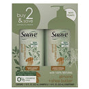 Suave Professionals Moisturizing Shampoo and Conditioner for Dry Hair Almond and Shea Butter Paraben-free and Dye-free 18 oz, 2 Count Suave