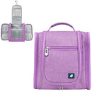 PAVILIA Hanging Travel Toiletry Bag Women Men | Cosmetic, Makeup Organizer Kit for Toiletries Accessories, Bathroom Hygiene, Water Resistant(Purple) PAVILIA