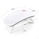 Makartt 6W LED UV Nail Dryer Curing Lamp 60S Timer USB Portable White C-01 Makartt Store