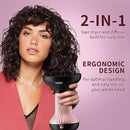 Diffuser Hair Dryer for Curly Hair with Ceramic Technology, Lightweight Elegance, 2-in-1, Gifts for Her, Reduces Frizz, Enhances Curls, Volumizes, Portable Hair Dryer, ALCI Safety Plug Infinity Warehouse