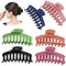 SYGY 6PCS Large Hair Claw Clips for Women, Nonslip Matte Claw Clips for Thick/Thin Hair, Strong Hold Banana Big Hair Clips, Fashion Jumbo Jaw Clips Girls Hair Styling Accessories SYGY
