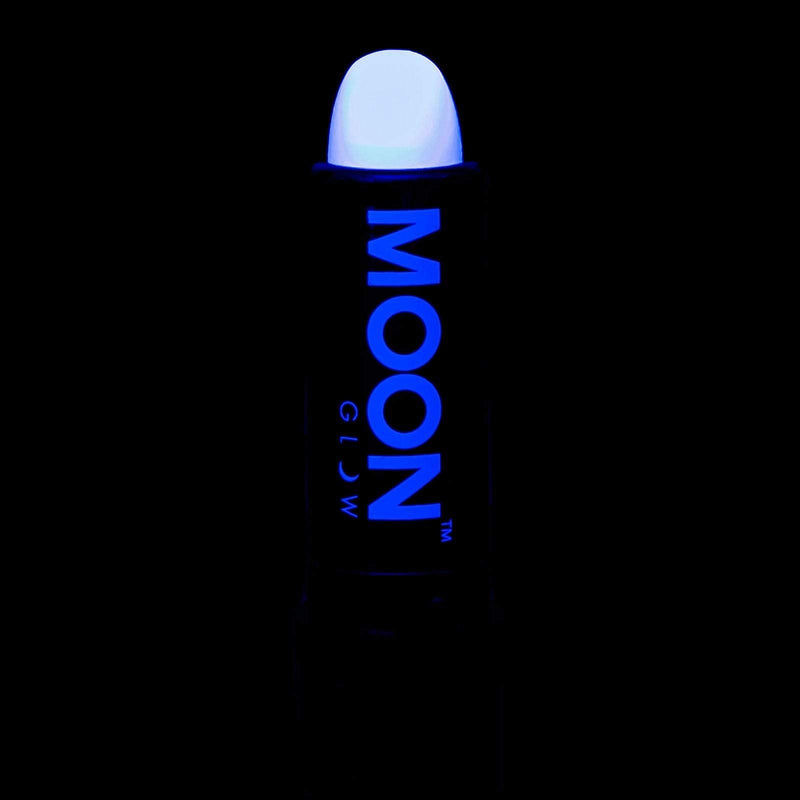 Moon Glow - Blacklight Neon UV Lipstick 0.16oz - White – Glows Brightly Under Blacklights/UV Lighting! Moon Glow