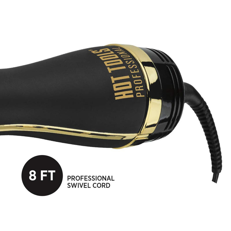 HOT TOOLS Pro Artist 24K Gold One Step Volumizer Hair Dryer and Hot Air Brush HOT TOOLS