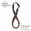 Braid Headband Chunky Braided Hair Band for Women Kids Synthetic Plaited Hairband Braiding Hairpiece Classic Wide Elastic Stretch Hairband 3 Strands Brown Mixed Benehair