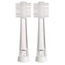 Brilliant Lumi Travel Sonic Toothbrush Replacement Heads - Round Brush Head with Super-Fine Micro Bristles, 2 Heads Brilliant