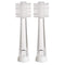 Brilliant Lumi Travel Sonic Toothbrush Replacement Heads - Round Brush Head with Super-Fine Micro Bristles, 2 Heads Brilliant