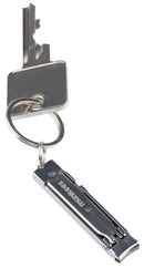 Munkees Ultra-Thin Nail Clippers Keychain, Mini Foldable Nail Cutter with Key Ring, Small Portable Stainless Steel Pocket Manicure Set for Travel, Camping, & Outdoors AceCamp