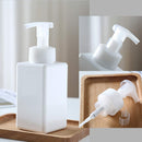 2 Pack Foaming Soap Dispenser 15oz Refillable Foam Liquid Hand Soap Empty Plastic Pump Bottle Container for Bathroom Vanities, Kitchen Sink, Hospital, Clinic - White 450ml WEIYON