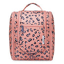 Hanging Travel Toiletry Bag Cosmetic Make up Organizer for Women and Men (Medium, Orange Leopard) Narwey