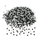 LolliBeads Resin Crystal Round Nail Art Mixed Flat Backs Acrylic Rhinestones Gems, Size 2 mm, Color Black (2000Pcs) LolliBeads