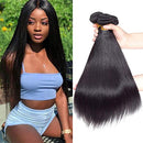 ELEE'S 9A Brazilian Straight Hair 3 Bundles 18 18 18 Inch Brazilian Hair Straight Bundles 100% Unprocessed Straight Human Hair Bundles for Black Women Natural Black ELEE'S HAIR