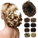Yamel Messy Bun Scrunchie Chignon Hairpiece Updo Curly Bun Extension Combs in Messy Bun Hair Piece for Women Yamel