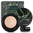 Mushroom Head Foundation,Air Cushion CC Cream BB Cream, Moisturizing Concealer, Bright Makeup Base Long Lasting with Mushroom Makeup Sponge, Easy to Apply, Package may vary LATORICE