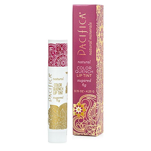 Pacifica Beauty, Color Quench Tinted Lip Balm, Sugared Fig, Coconut Oil, Cocoa Seed Butter, Vitamin E, Moisturizer, Dry Cracked Skin, Talc Free, Mineral Oil Free, Paraben Free, Vegan & Cruelty Free Pacifica