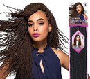 Bobbi Boss Synthetic Hair Crochet Braids African Roots Braid Collection Micro Locs 18" (4 - Pack, 4) BOBBI BOSS