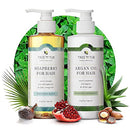 Caffeine Shampoo & Argan Oil Conditioner – For Hair Volumization – Bundle by Tree To Tub – Volumizing Shampoo & Hydrating Conditioner with Soapberry Tree to Tub