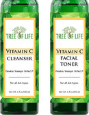 Vitamin C Facial Cleanser and Toner Combo 2-Pack - Cleanse and Tone Your Skin for Soothing Skincare Results Flawless. Younger. Perfect. Store