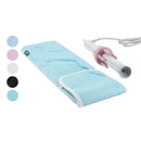 Bluecell Heat Resistant Neoprene Curling Iron Holder Cover Bag Flat Iron Curling Wand Travel Case Pouch 15 x 5 Inches (Cyan Marble Pattern) Bluecell World